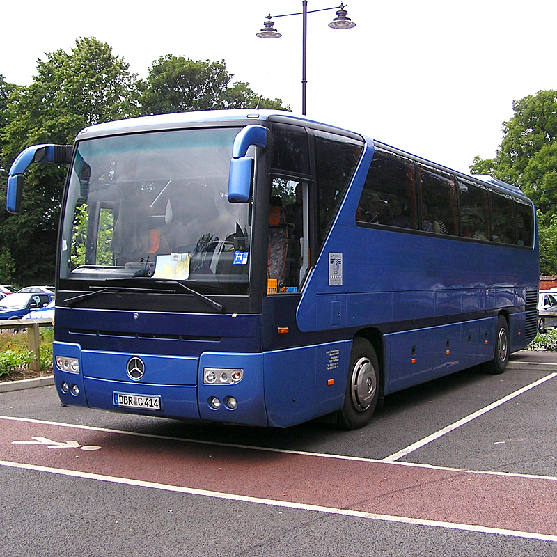 blue bus image