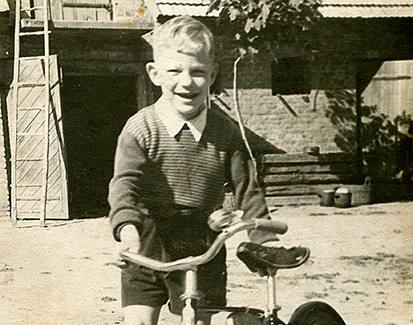 Chris with his bike